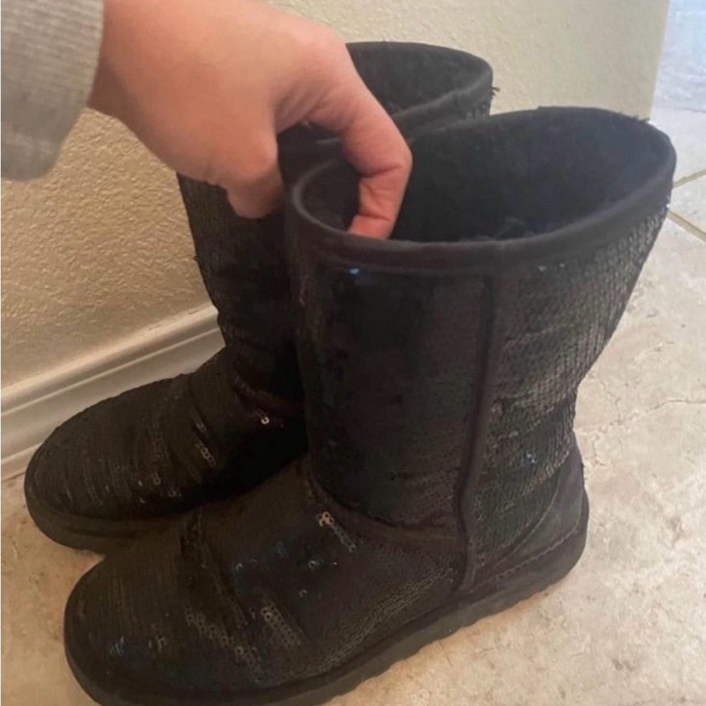 Ugg Black Sequin Women's Boots